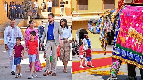 अमेरिका के उपराष्ट्रपति वेंस परिवार सहित आमेर का किला देखने पहुंचे