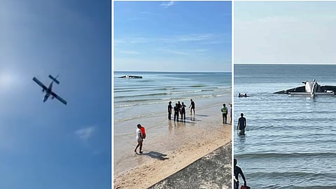 थाईलैंड पुलिस का विमान समुद्र में दुर्घटनाग्रस्त