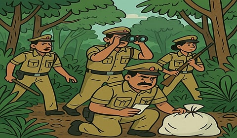 उत्तर और मध्य अंडमान के कटबर्ट खाड़ी के सुदूर जंगल से 20 किलोग्राम मादक पदार्थ जब्त