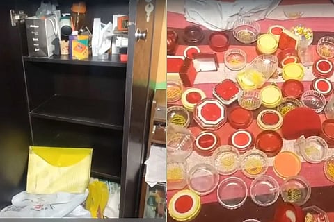 चोरी के बाद का दृश्य