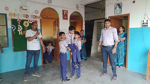 ओल्ड मालदह के स्कूल में मॉक ड्रिल, आपात स्थिति में बचाव को छात्रों को दिए टिप्स