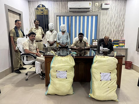 67 किलो गांजा के साथ गिरफ्तार दो अभियुक्त