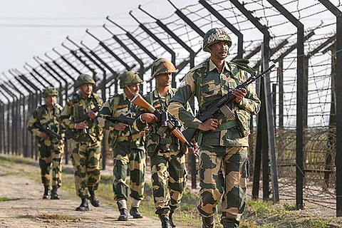 BSF jawans patrolling