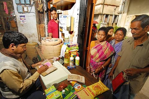 Ration shop in Bengal