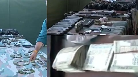 शोपियां में मारे गए 3 आतंकियों के पास से भारी मात्रा में हथियार और कैश बरामद