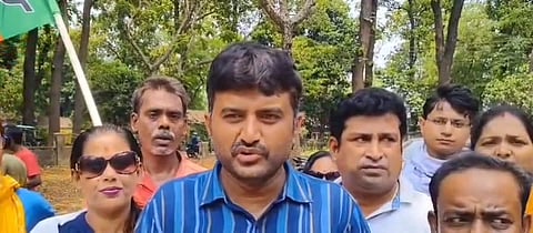 भेदभाव का आरोप लगाकर भाजपा का प्रदर्शन