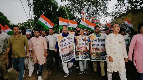 बहुला में तृणमूल समर्थकों का महाजुलूस, भारतीय सैनिकों के जताया आभार