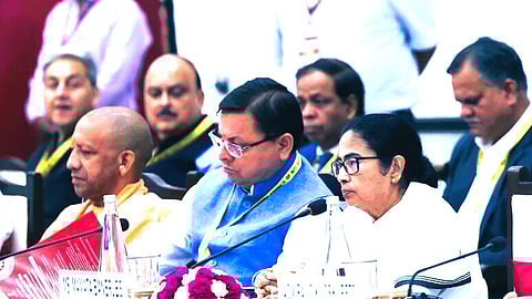 नीति आयोग बैठक 2024 के दौरान सीएम ममता बनर्जी और अन्य