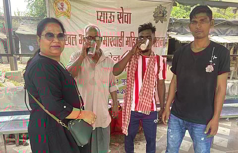 एक माह की प्याऊ सेवा में एक लाख से अधिक लोगों ने पीया शर्बत