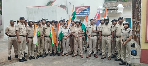 आरपीएफ पोस्ट बर्नपुर ने एरिया डोमिनेशन को लेकर निकाली बाइक रैली