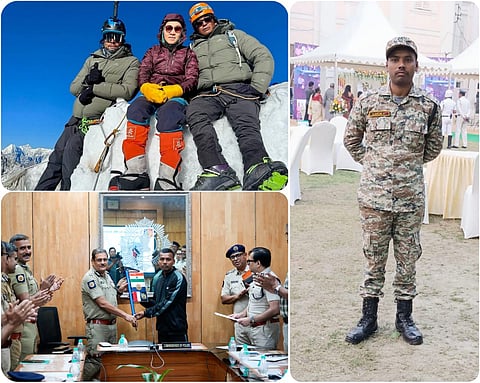 बंगाल पुलिस के कांस्टेबल ने माउंट एवरेस्ट पर फहराया तिरंगा