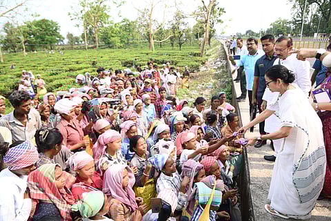 मुख्यमंत्री ने लिया चाय बागान मजदूरों का हालचाल