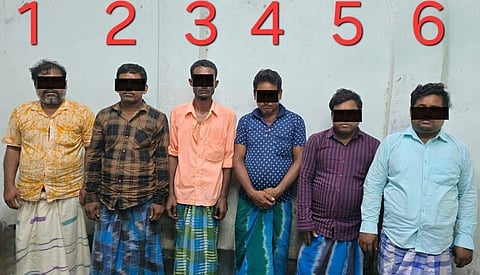 कांग्रेस कर्मी हत्याकांड में गिरफ्तार छह अभियुक्त