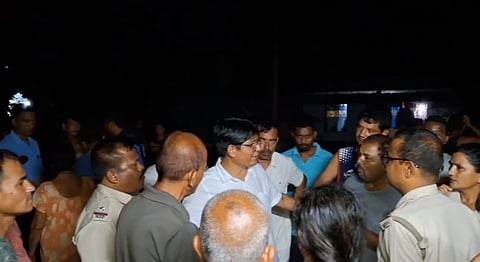 crowd of people at the incident spot