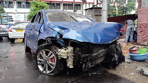 टी बोर्ड के निकट तेज रफ्तार कार ने बाइक सवार को मारी टक्कर, एक की मौत