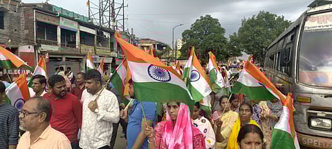 भारतीय सेना के सम्मान में तिरंगा यात्रा आयोजित