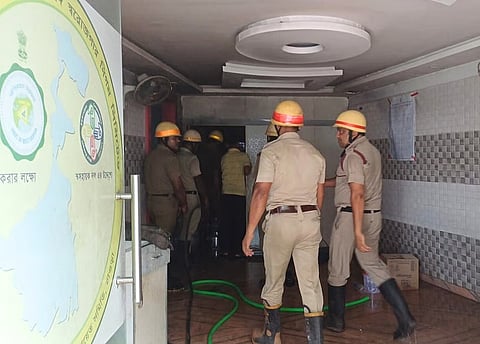 उलूबेड़िया के बीडीओ ऑफिस में लगी आग