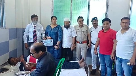 आसनसोल साउथ थाना ने रक्तदान शिविर का किया आयोजन