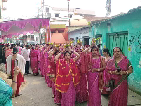 खड़गपुर के गाटरपाड़ा में निकाली गई कलश यात्रा