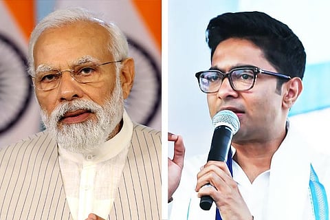 PM Narendra Modi & TMC MP Abhishek Banerjee