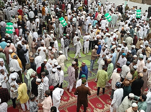 इस्लामपुर में मनाई गई ईद उल अजहा