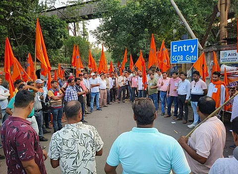 यूनियन चुनाव कराने की मांग को लेकर बीएमएस ने की गेट मीटिंग