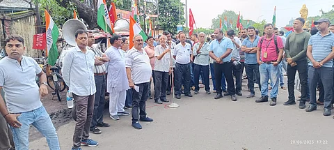 सेल आईएसपी के चार यूनियनों ने पथसभा कर ठेका श्रमिकों के हित में उठाई आवाज