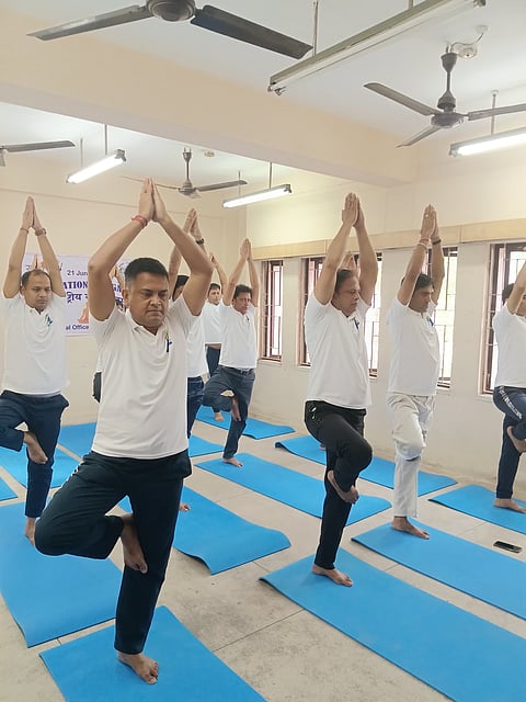 बीसीएएस ने अंतर्राष्ट्रीय योग दिवस 2025 पर योग शिविर का आयोजन किया