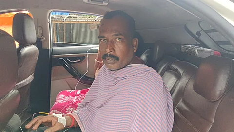 घायल तृणमूल के क्षेत्रीय अध्यक्ष बबलू मंडल
