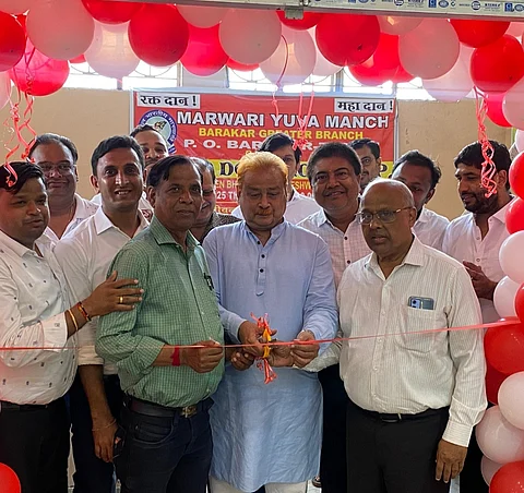 मारवाड़ी युवा मंच ग्रेटर शाखा ने रक्तदान शिविर का किया आयोजन