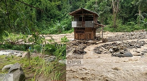 शेपे नदी ने लोंगलेंग में खेतों और बागानों को तबाह किया