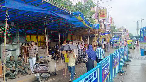 नवान्न अभियान की वजह से मंगला हाट रहा बंद