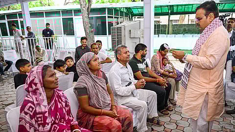 जनसुनवाई करते हुए सीएम भजनलाल शर्मा