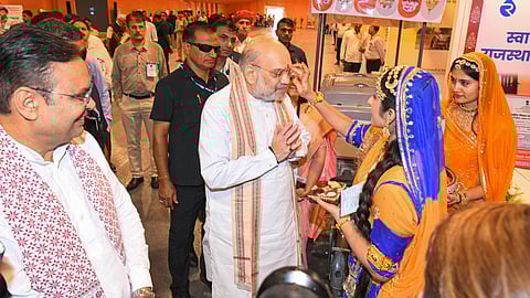 जयपुर में ‘सहकार एवं रोजगार उत्सव’ में पहुंचे केंद्रीय गृह मंत्री अमित शाह