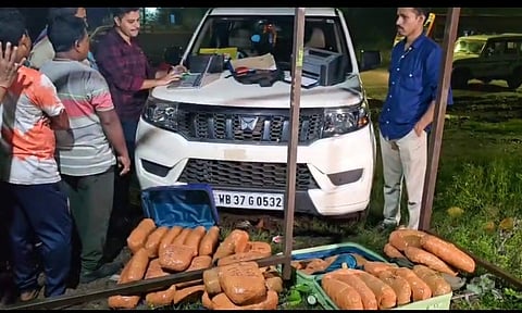खुफिया पुलिस ने छापेमारी कर गांजा तस्करी करते तीन अभियुक्त को किया गिरफ्तार