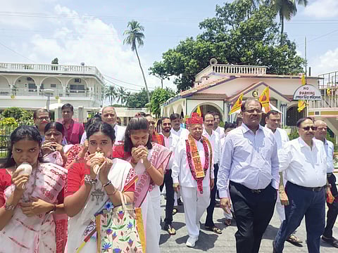 तारकेश्वर मार्ग पर भव्य श्री श्याम मंदिर का भूमि पूजन सम्पन्न