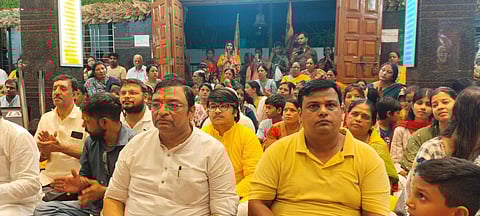 भजनों की रसधार से गूंज उठा श्री श्याम मंदिर