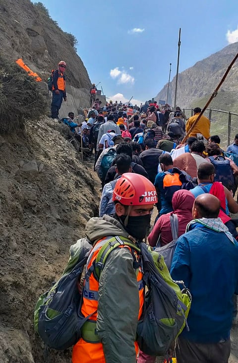 बाबा अमरनाथ के दर्शन के लिए 3,536 तीर्थयात्री रवाना