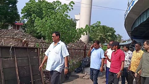 बेलियाघाटा कनेक्टर मेट्रो विस्तार कार्य से टेंगरा में जल निकासी व्यवस्था प्रभावित