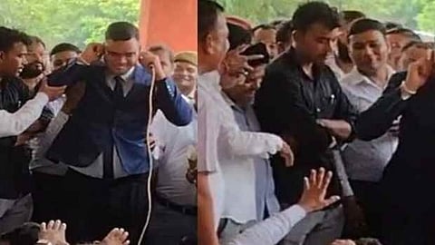 उठक-बैठक करते उपजिलाधिकारी