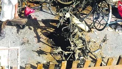 मालेगांव में एक विस्फोट स्थल की तस्वीर (फाइल फोटो)