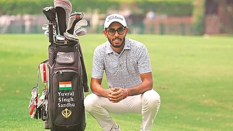 संधू ने तीन शॉट की बढ़त बनायी