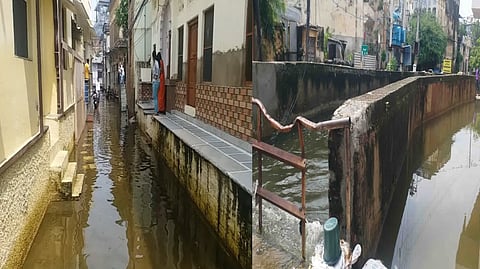 अजमेर में बोराज तालाब का पानी कॉलानियों में घुसा