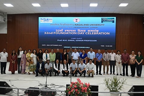 नगालैंड विश्वविद्यालय ने 6 सितंबर को मेडजिफेमा परिसर में अपना 32वां स्थापना दिवस समारोह मनाया।
