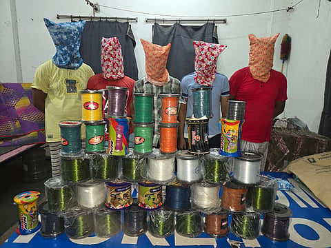 Barrackpore police crack down on Chinese manja, 11 arrested