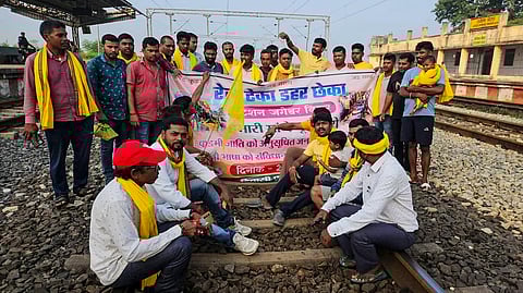 बोकारो में कुड़मी समाज का ‘रेल रोको’ आंदोलन