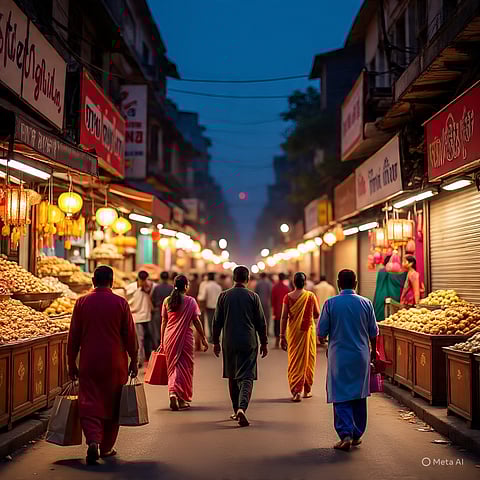 दिवाली की रौनक: कोलकाता के बाजारों का बढ़ा समय, रात 10 बजे तक खुलेंगी दुकानें