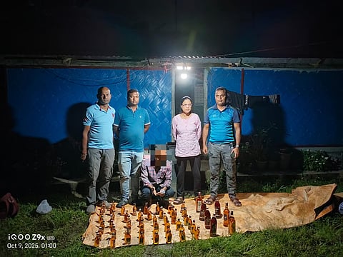 डिगलीपुर एक्साइज टीम ने अवैध शराब कारोबार का किया भंडाफोड़