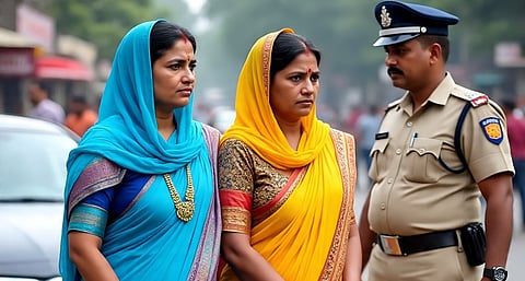 Burglary in homes using small children as shields