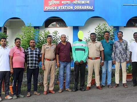 ओग्राबराज पुलिस ने चोरी के आरोपी के साथ